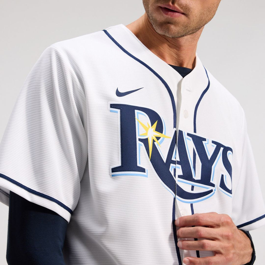 Yandy Díaz Tampa Bay Rays Nike Home Replica Jersey - White Official MLB Team Apparel Baseball Fan Gear