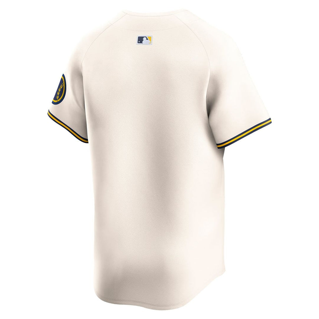 Milwaukee Brewers Nike Home Limited Jersey - Cream Official MLB Team Apparel Baseball Fan Gear