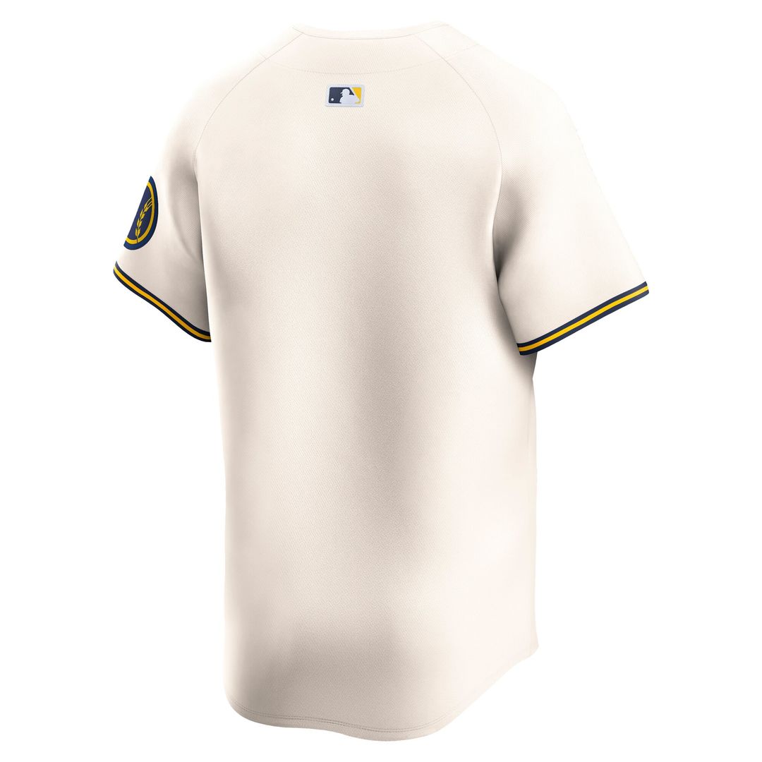 Milwaukee Brewers Nike Home Limited Jersey - Cream Official MLB Team Apparel Baseball Fan Gear