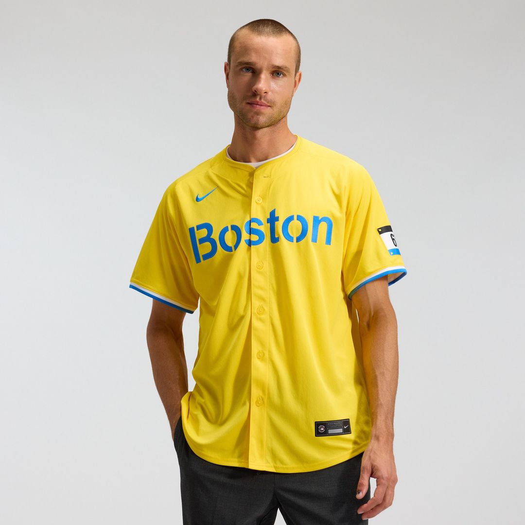 Boston Red Sox Nike City Connect Limited Jersey - Gold Official MLB Team Apparel Baseball Fan Gear