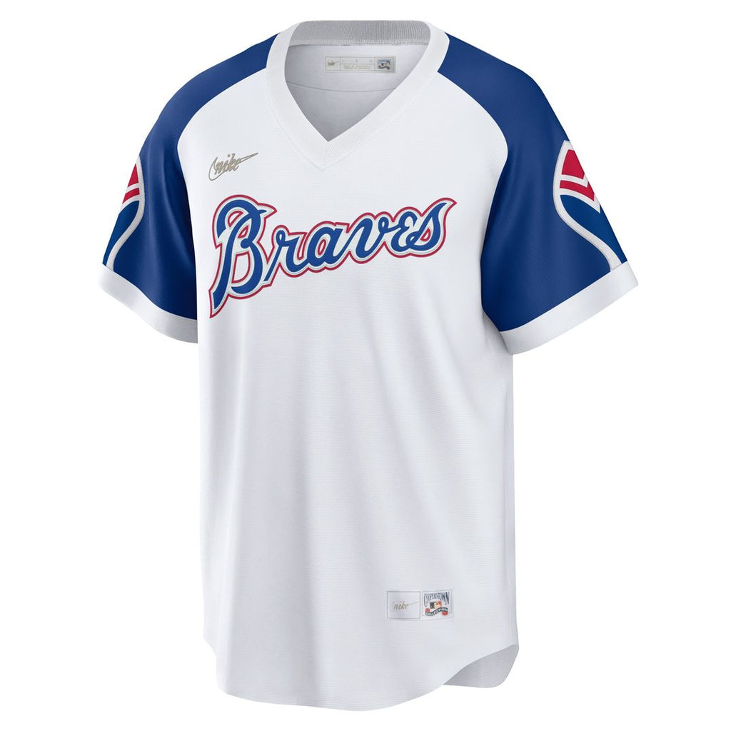 Hank Aaron Atlanta Braves Nike Home Cooperstown Collection Player Jersey - White Official MLB Team Apparel Baseball Fan Gear