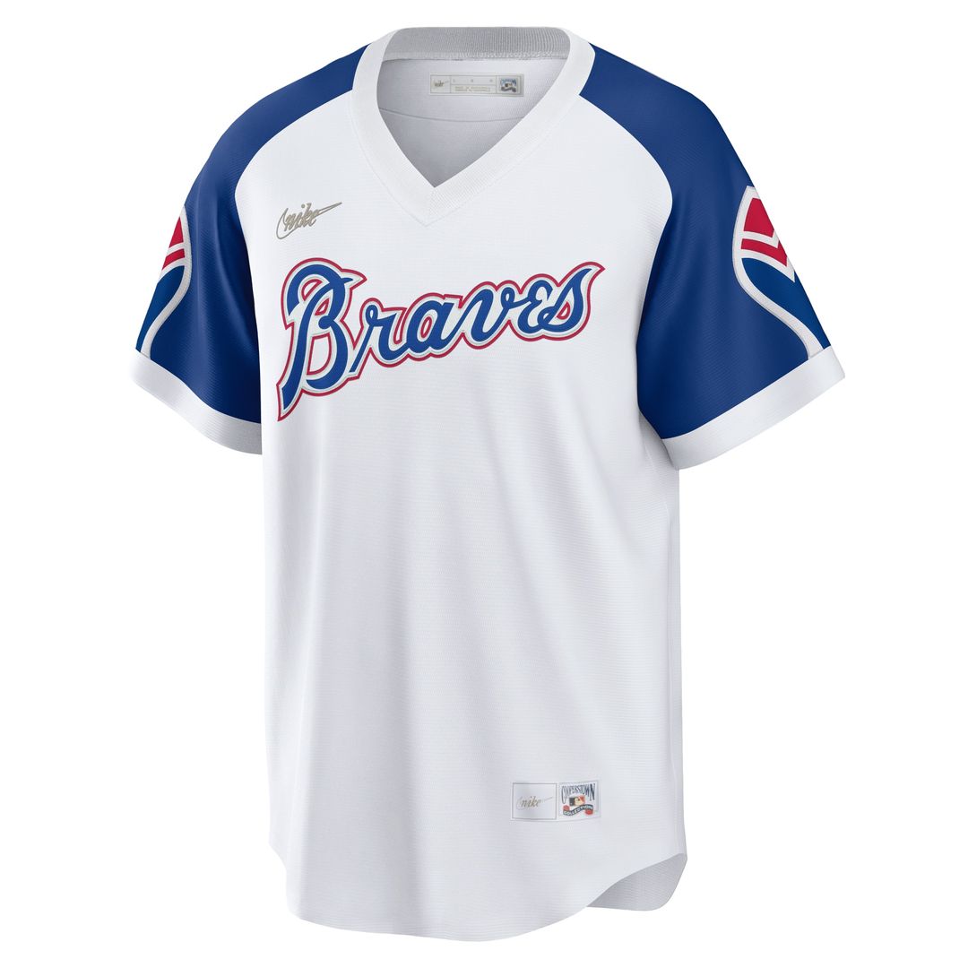 Hank Aaron Atlanta Braves Nike Home Cooperstown Collection Player Jersey - White Official MLB Team Apparel Baseball Fan Gear