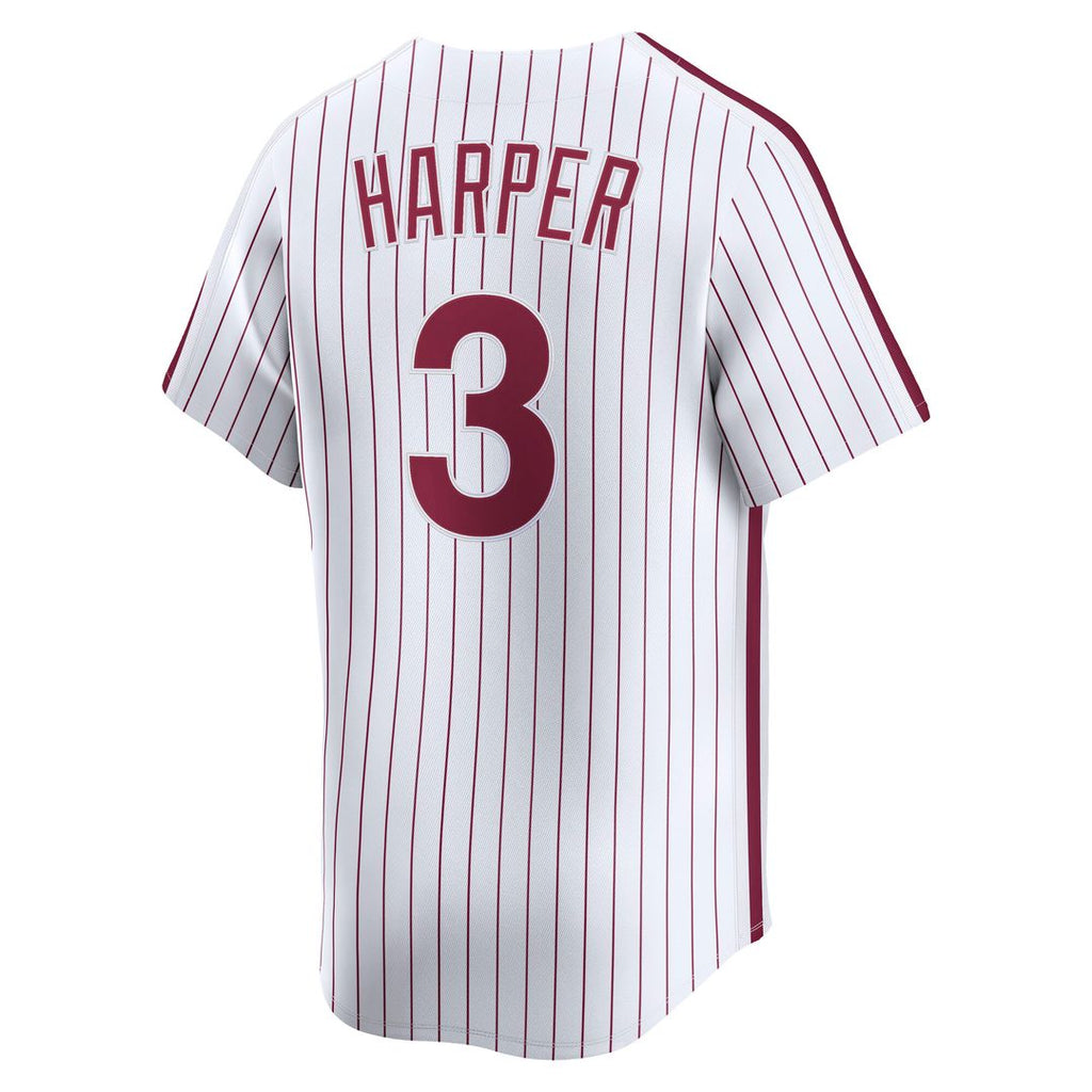 Bryce Harper Philadelphia Phillies Nike Cooperstown Collection Limited Jersey - White Official MLB Team Apparel Baseball Fan Gear