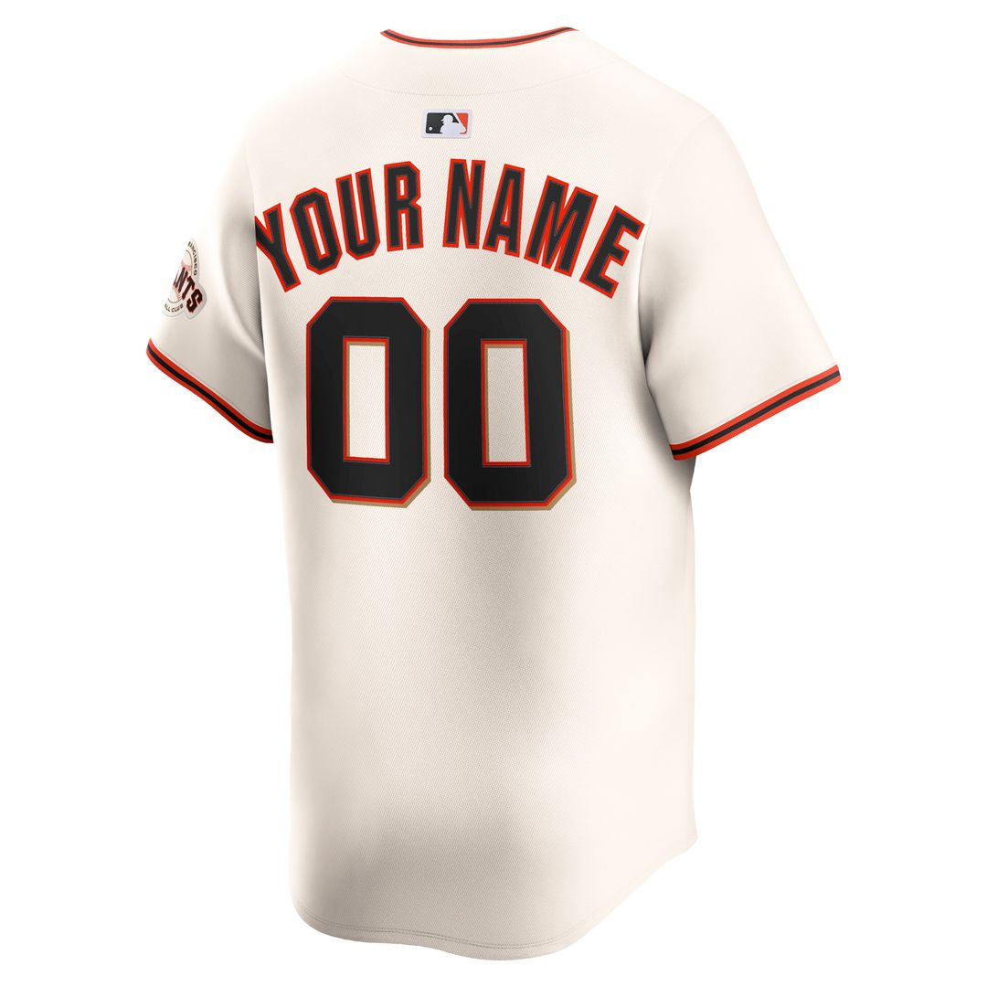 San Francisco Giants Nike Home Limited Custom Jersey - Cream Official MLB Team Apparel Baseball Fan Gear