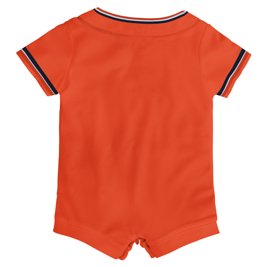 Detroit Tigers Nike Newborn Alternate Replica Romper Jersey - Orange Official MLB Team Apparel Baseball Fan Gear