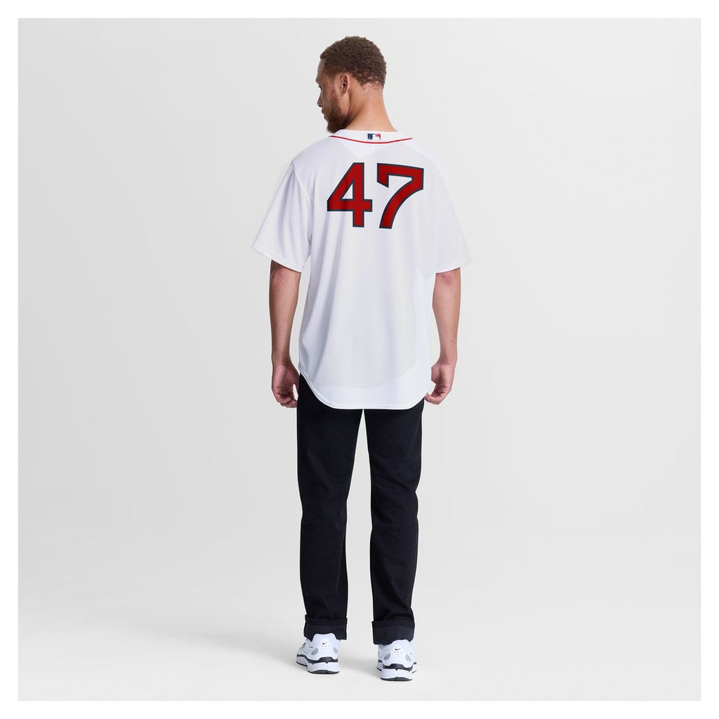 Jovani Moran Boston Red Sox Nike Home Replica Jersey - White Official MLB Team Apparel Baseball Fan Gear
