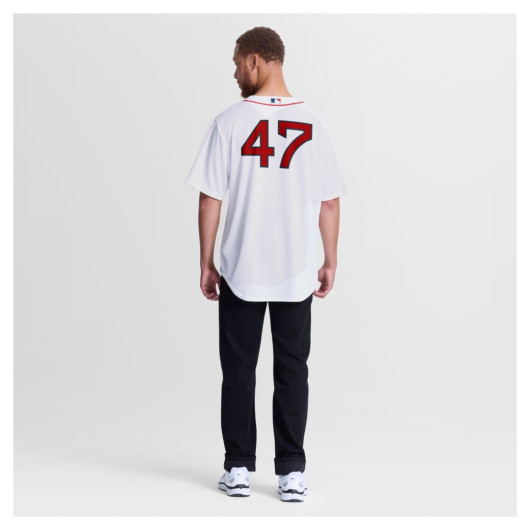 Jovani Moran Boston Red Sox Nike Home Replica Jersey - White Official MLB Team Apparel Baseball Fan Gear