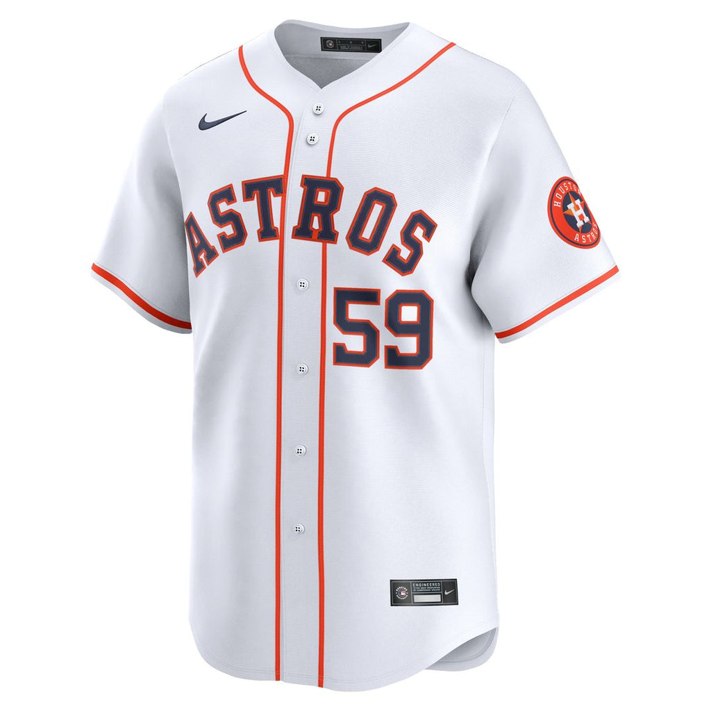 Framber Valdez Houston Astros Nike Home Limited Player Jersey - White Official MLB Team Apparel Baseball Fan Gear