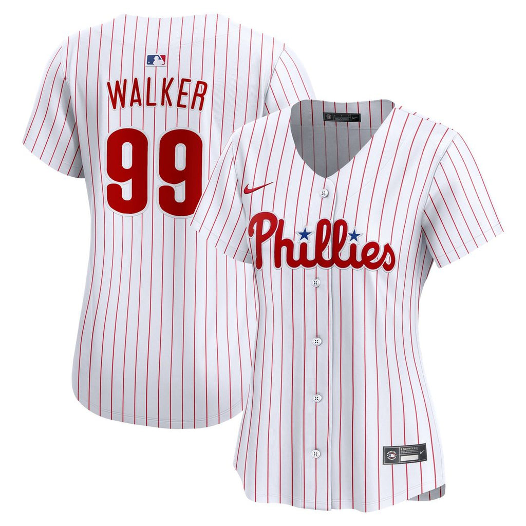 Taijuan Walker Philadelphia Phillies Nike Women's Home Limited Player Jersey - White Official MLB Team Apparel Baseball Fan Gear