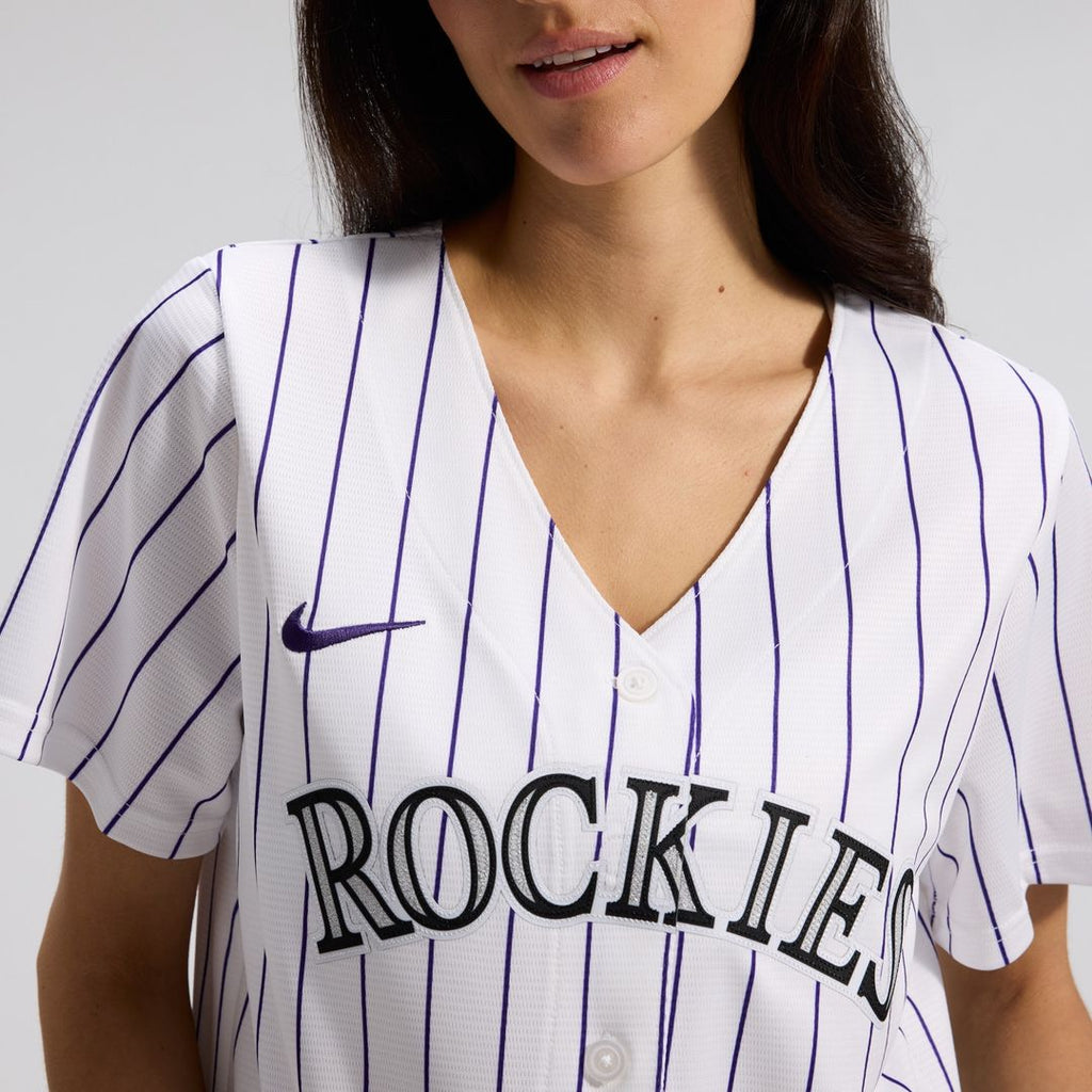 Colorado Rockies Nike Women's Home Replica Team Jersey - White Official MLB Team Apparel Baseball Fan Gear
