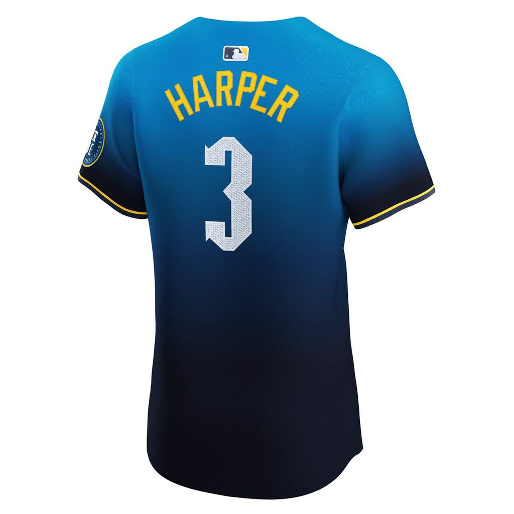 Bryce Harper Philadelphia Phillies Nike City Connect Elite Jersey - Navy Official MLB Team Apparel Baseball Fan Gear