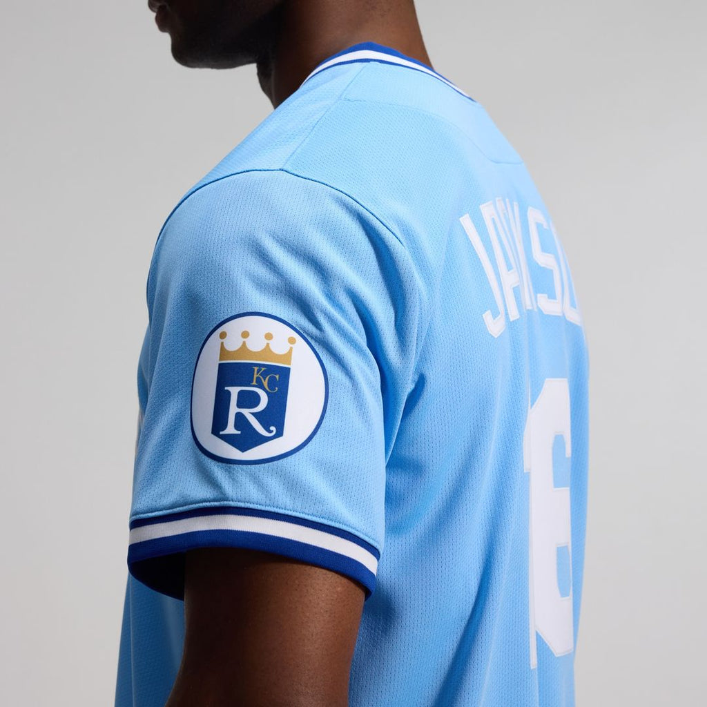 Bo Jackson Kansas City Royals Nike Throwback Cooperstown Collection Limited Jersey - Light Blue Official MLB Team Apparel Baseball Fan Gear