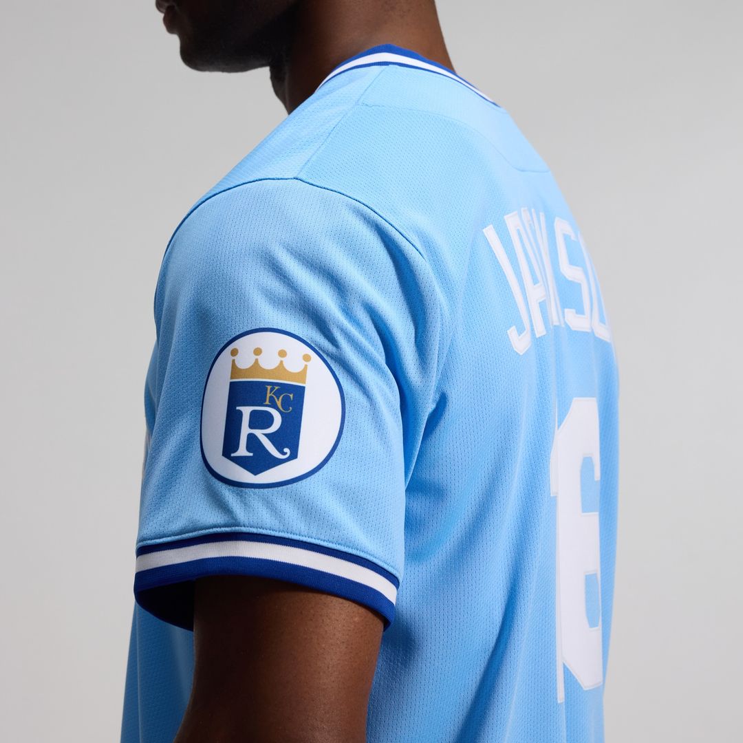 Bo Jackson Kansas City Royals Nike Throwback Cooperstown Collection Limited Jersey - Light Blue Official MLB Team Apparel Baseball Fan Gear
