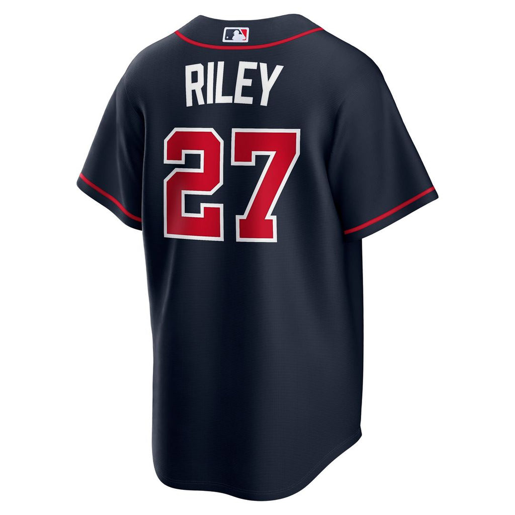 Austin Riley Atlanta Braves Nike Alternate Replica Jersey - Navy Official MLB Team Apparel Baseball Fan Gear