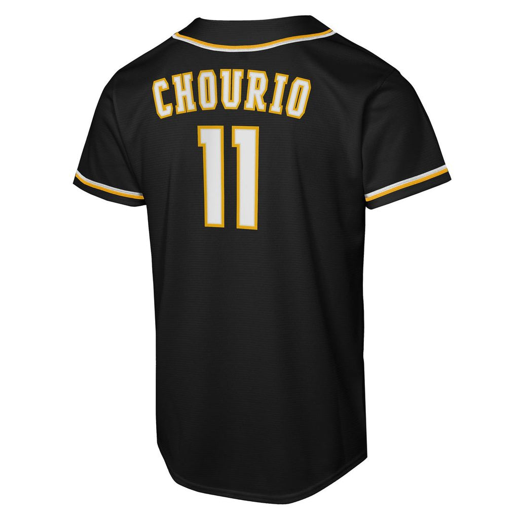 Jackson Chourio Milwaukee Brewers Nike Youth Fashion Replica Player Jersey - Black Official MLB Team Apparel Baseball Fan Gear