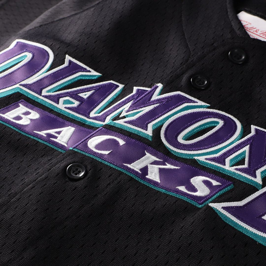 Randy Johnson Arizona Diamondbacks Mitchell & Ness Youth Cooperstown Collection Mesh Batting Practice Jersey - Black Official MLB Team Apparel Basebal