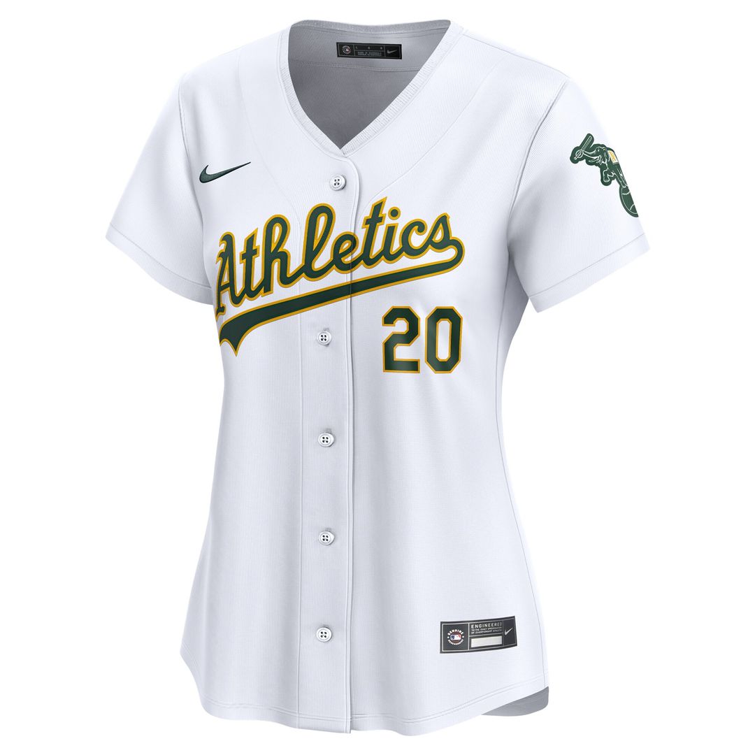 Zack Gelof Athletics Nike Women's Home Limited Player Jersey – White Official MLB Team Apparel Baseball Fan Gear