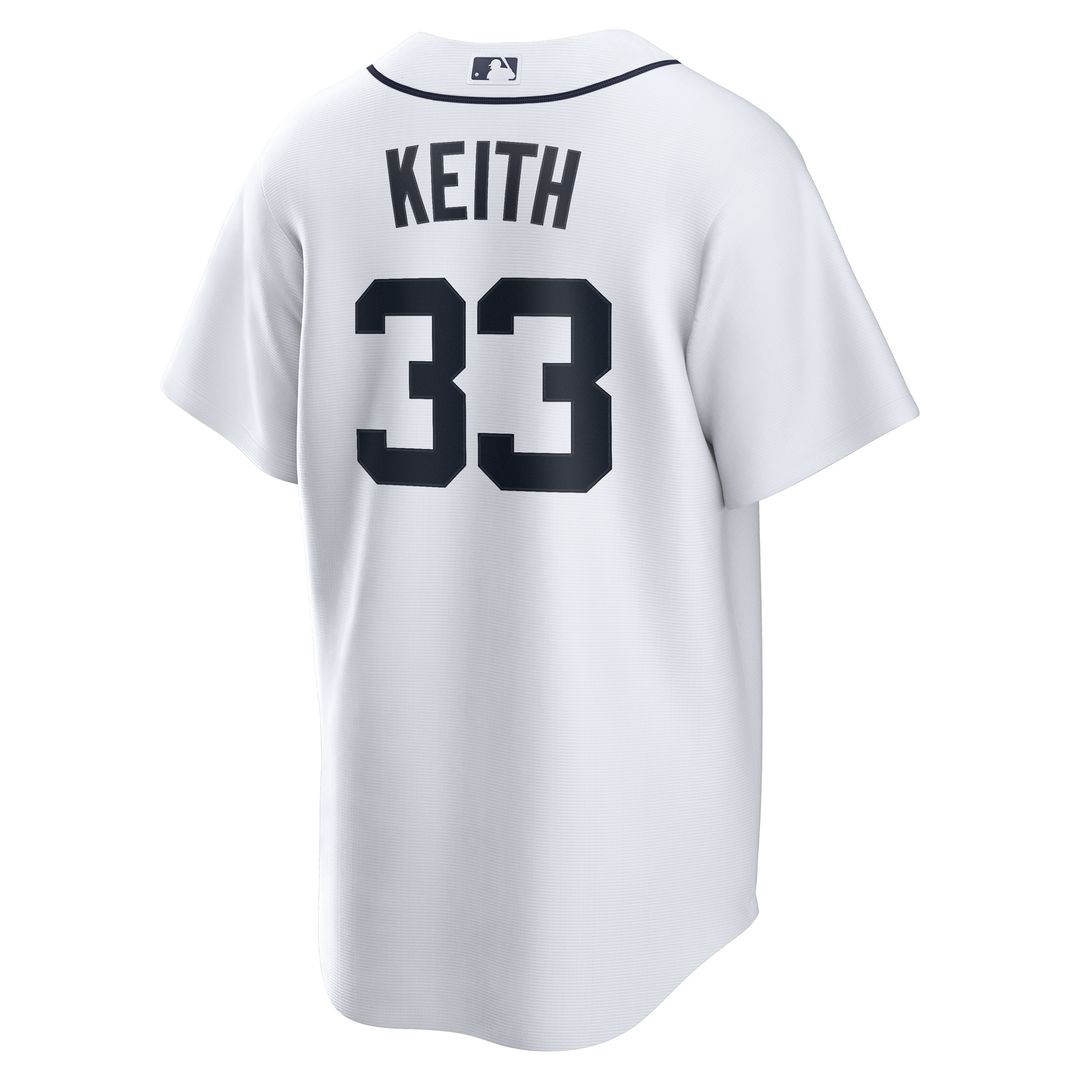 Colt Keith Detroit Tigers Nike Home Replica Jersey - White Official MLB Team Apparel Baseball Fan Gear