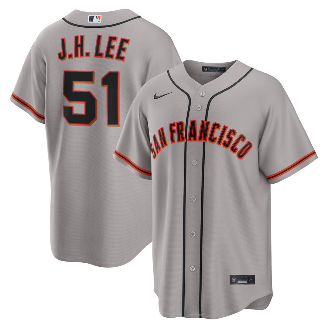 Jung Hoo Lee San Francisco Giants Nike Road Replica Jersey - Gray Official MLB Team Apparel Baseball Fan Gear
