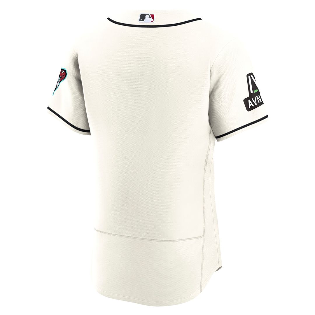 Arizona Diamondbacks Nike Home Sponsor Patch Authentic Jersey - Cream Official MLB Team Apparel Baseball Fan Gear
