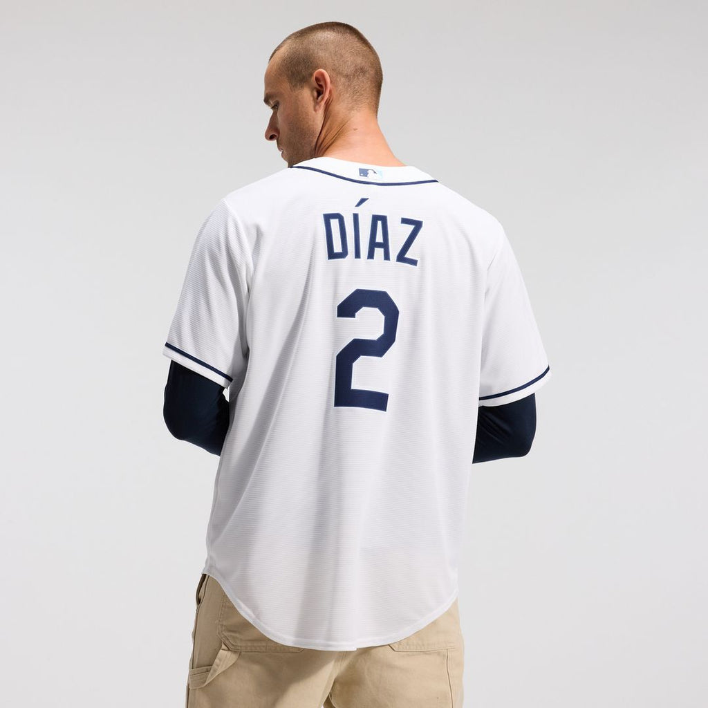 Yandy Díaz Tampa Bay Rays Nike Home Replica Jersey - White Official MLB Team Apparel Baseball Fan Gear