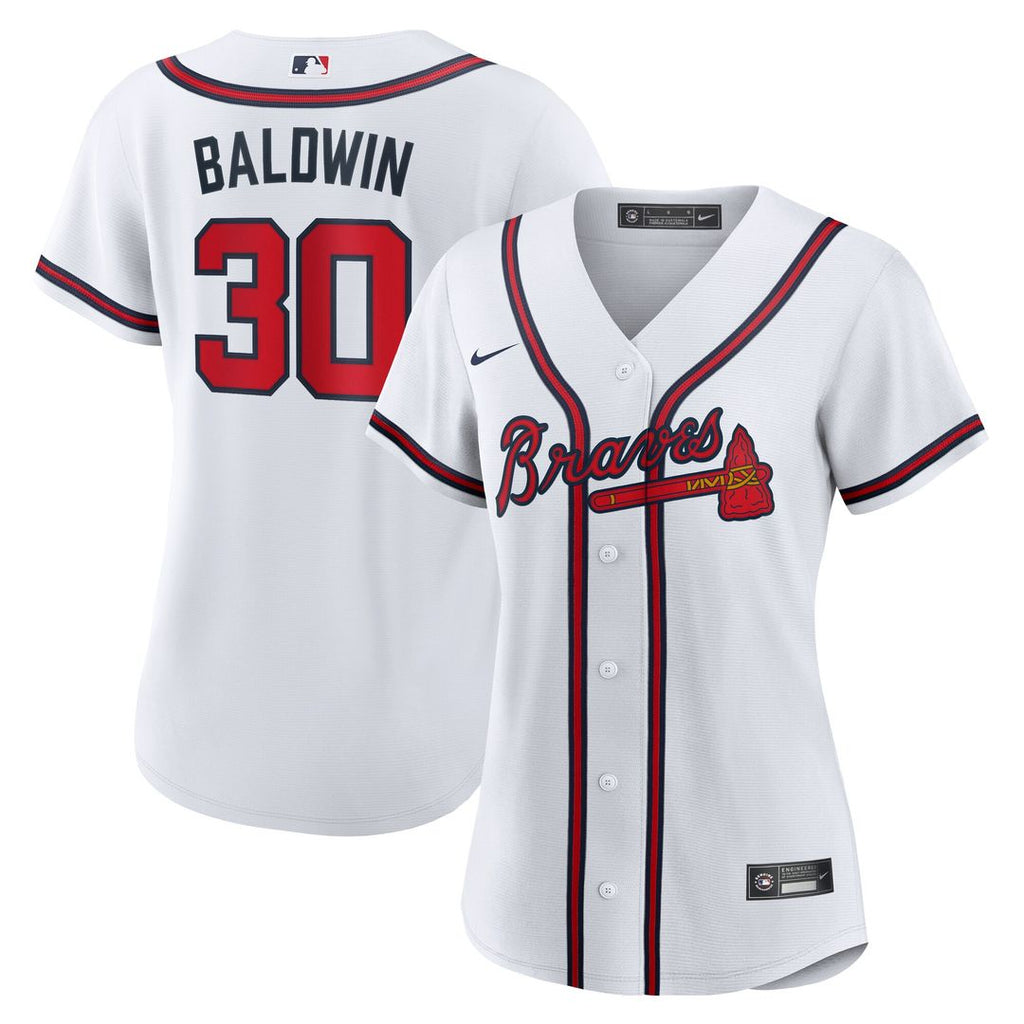 Drake Baldwin Atlanta Braves Nike Women's Home Replica Jersey - White Official MLB Team Apparel Baseball Fan Gear