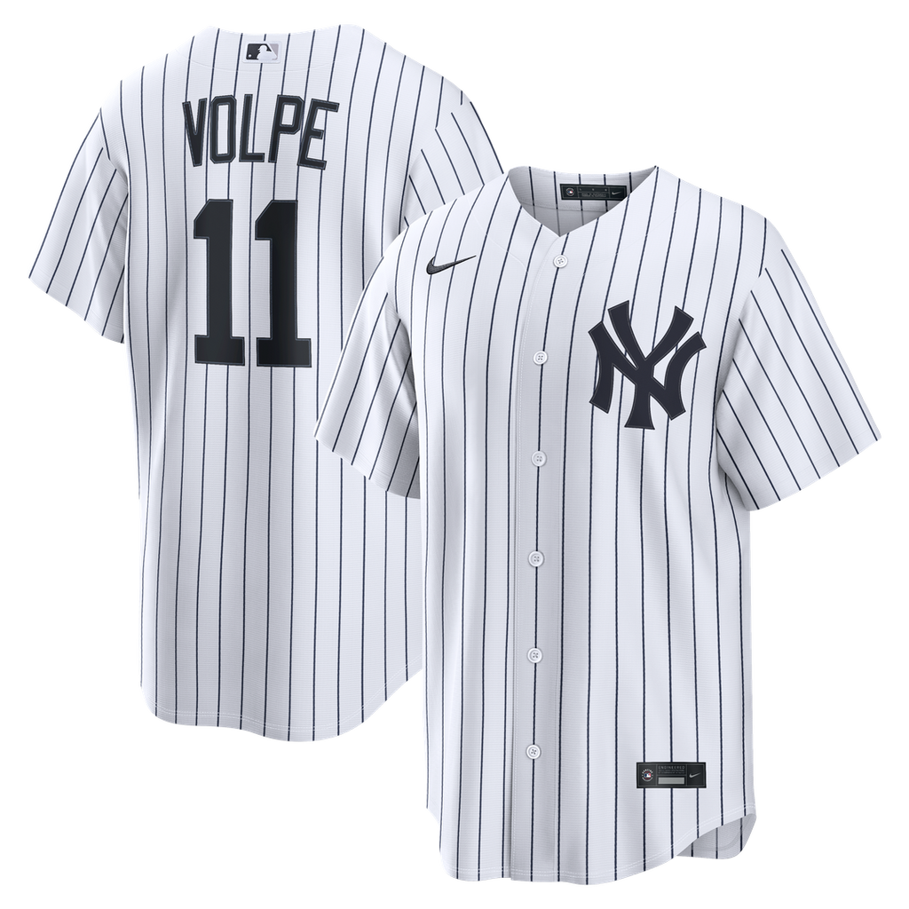 Anthony Volpe New York Yankees Nike Home Replica Jersey - White Official MLB Team Apparel Baseball Fan Gear