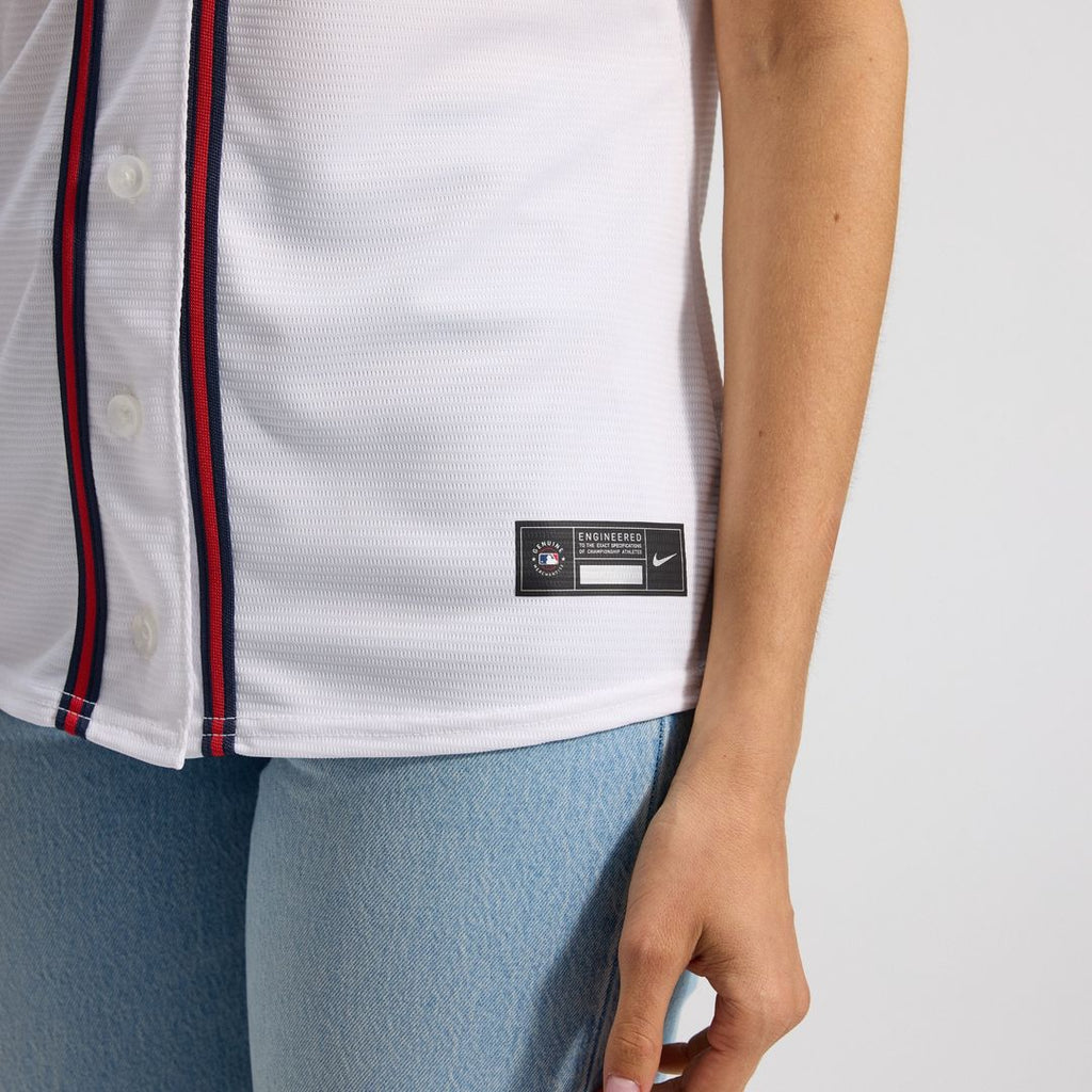 Atlanta Braves Nike Women's Home Replica Team Jersey - White Official MLB Team Apparel Baseball Fan Gear