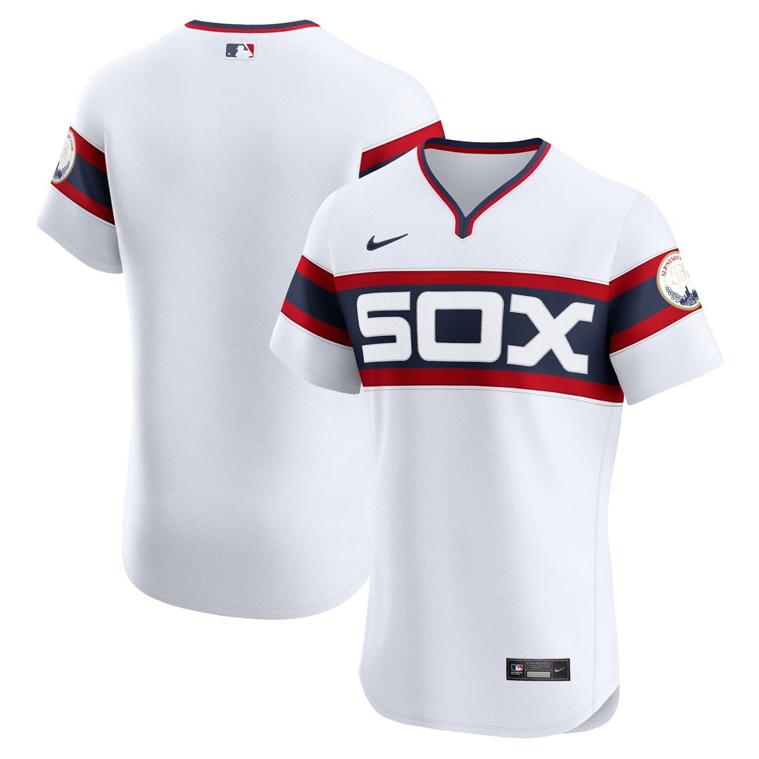 Chicago White Sox Nike Alternate Vapor Premier Elite Patch Jersey - White Official MLB Team Apparel Baseball Fan Gear