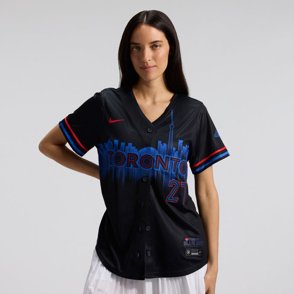 Vladimir Guerrero Jr. Toronto Blue Jays Nike Women's 2024 City Connect Limited Player Jersey - Navy Official MLB Team Apparel Baseball Fan Gear