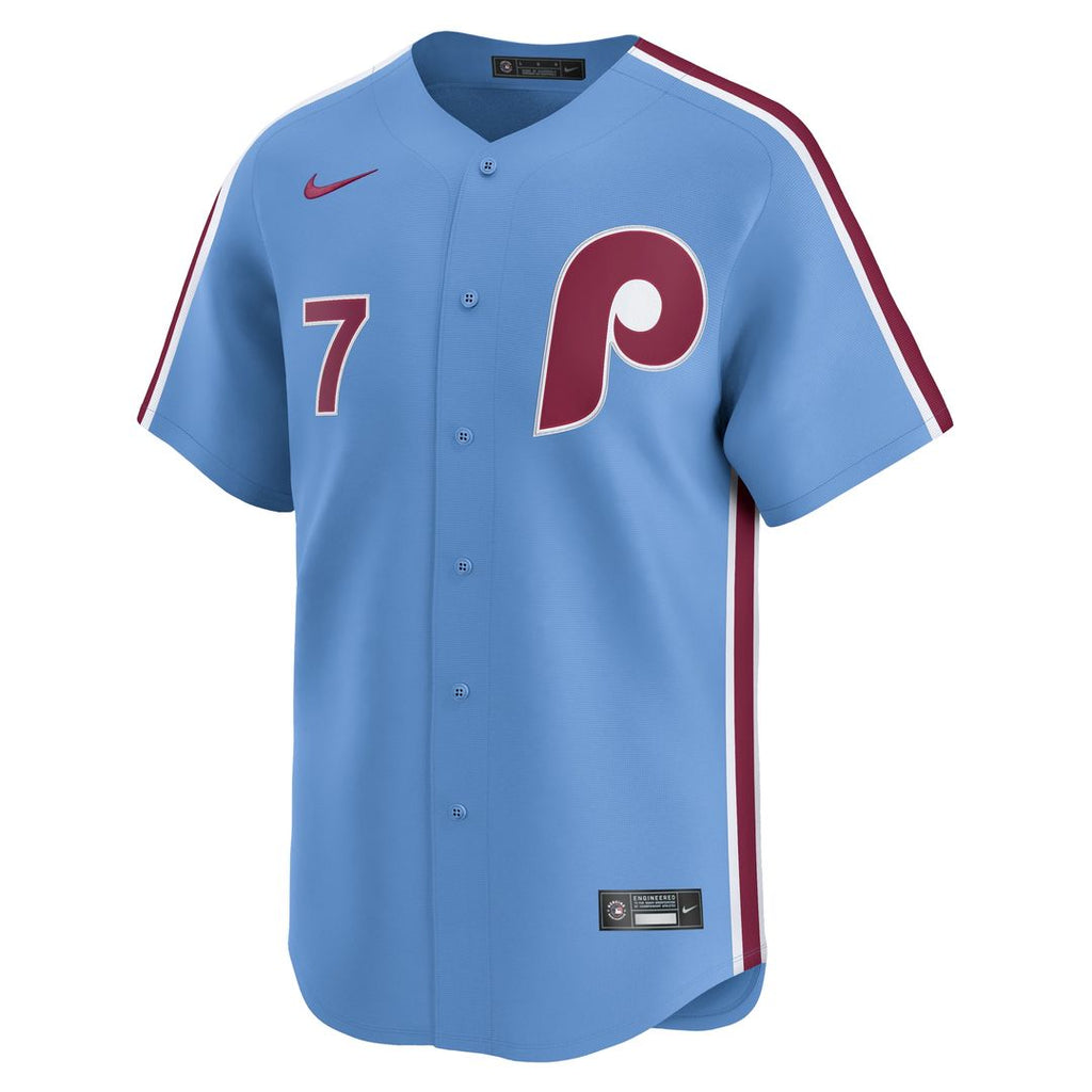 Trea Turner Philadelphia Phillies Nike Home Limited Player Jersey - White Official MLB Team Apparel Baseball Fan Gear