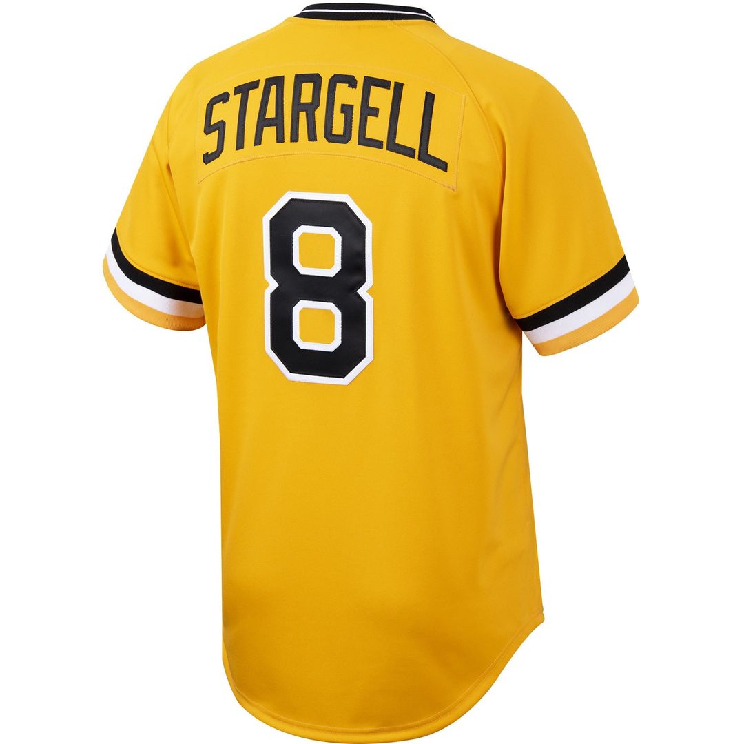 Willie Stargell Pittsburgh Pirates Mitchell & Ness Cooperstown Collection Authentic Jersey - Gold Official MLB Team Apparel Baseball Fan Gear