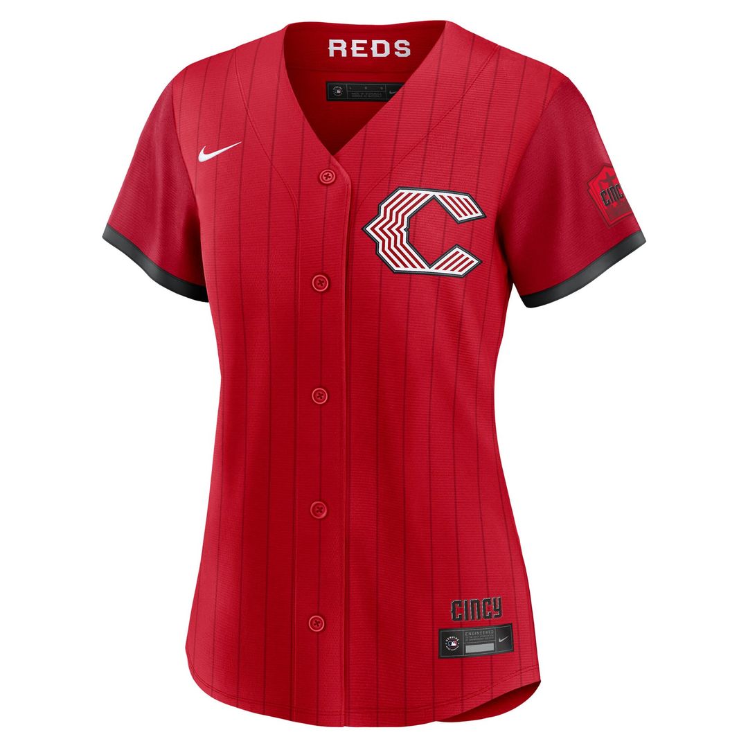 Cincinnati Reds Nike Women's 2026 City Connect Stadium Jersey - Red Official MLB Team Apparel Baseball Fan Gear