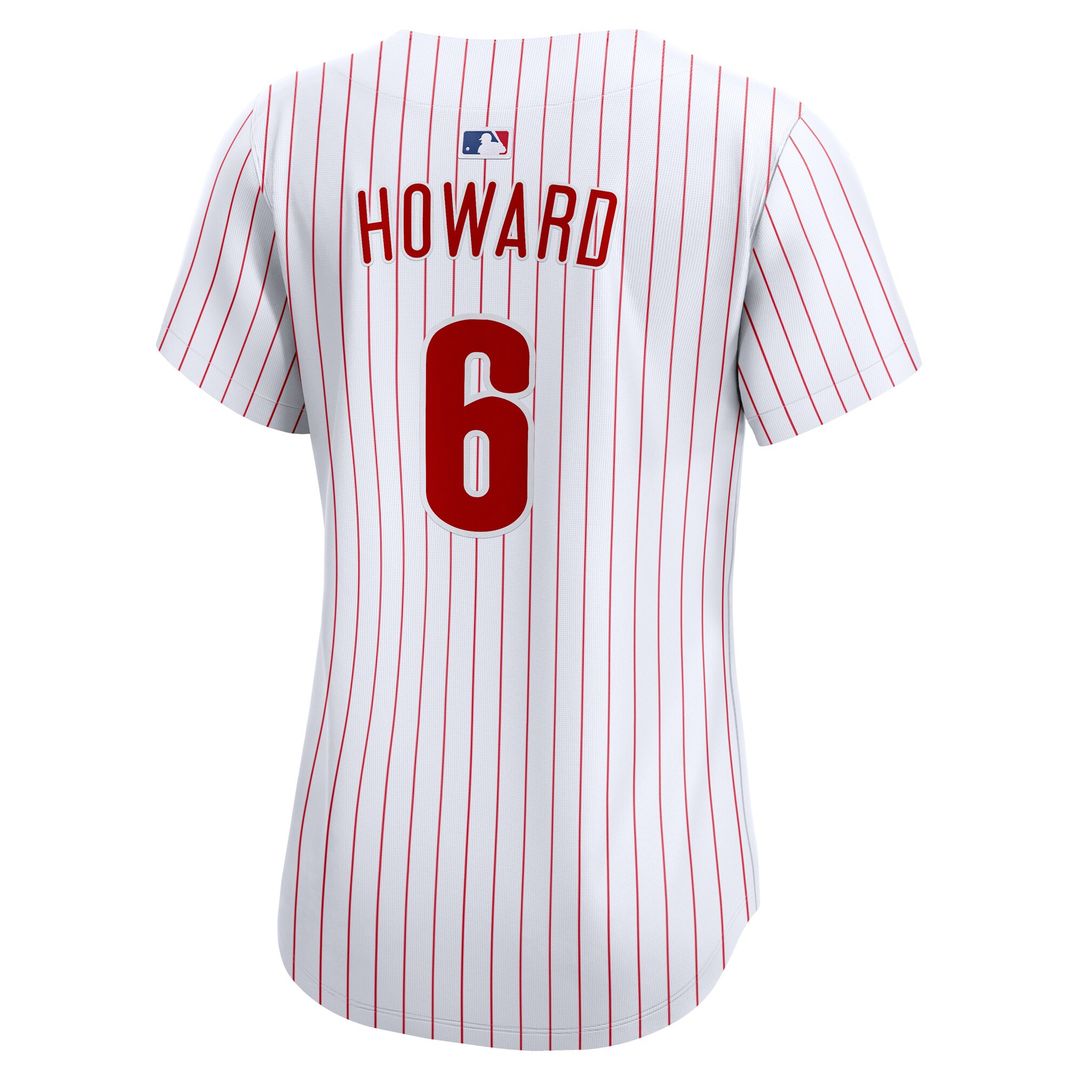Ryan Howard Philadelphia Phillies Nike Women's Alternate 2 Limited Jersey – Cream Official MLB Team Apparel Baseball Fan Gear