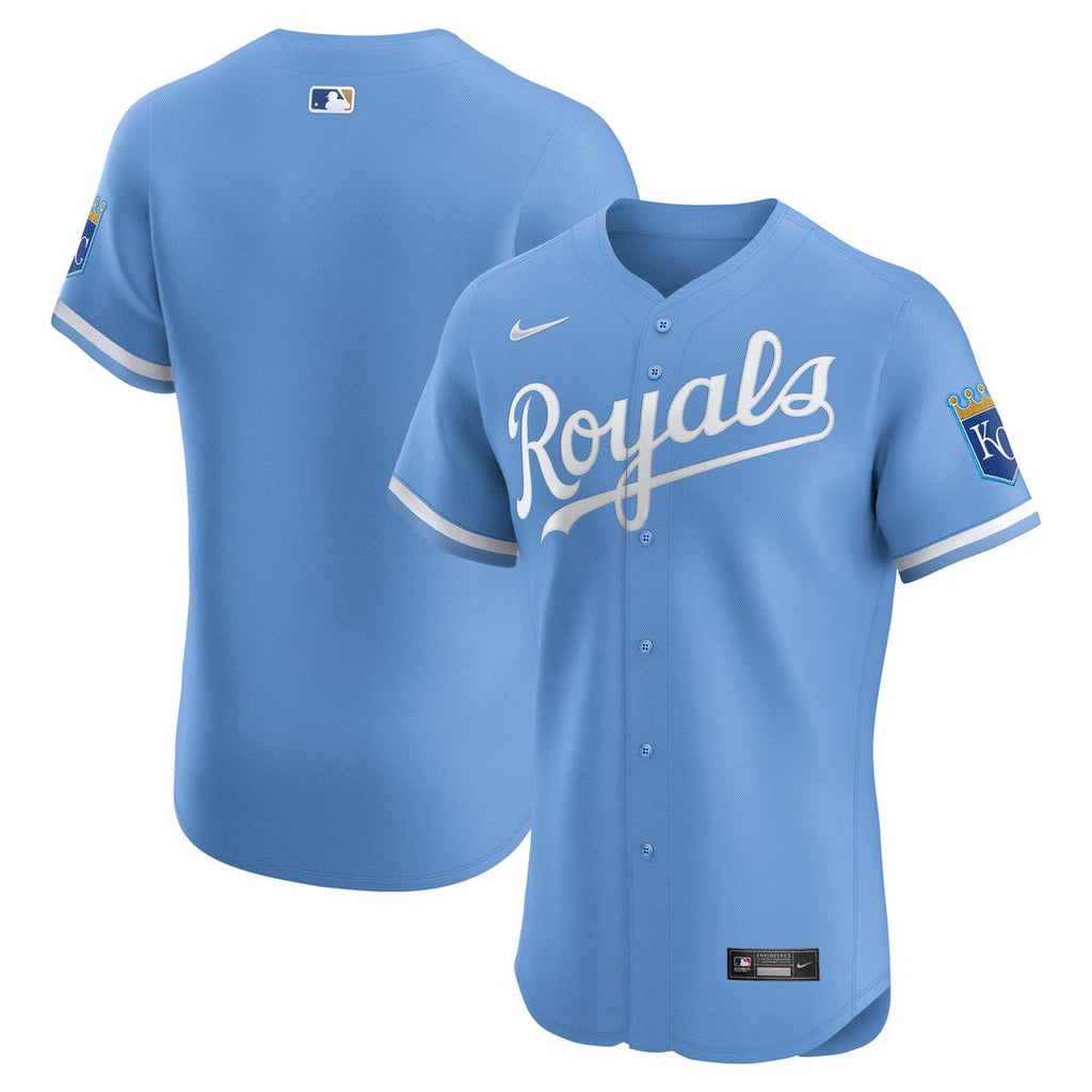 Kansas City Royals Nike Alternate Elite Jersey - Light Blue Official MLB Team Apparel Baseball Fan Gear