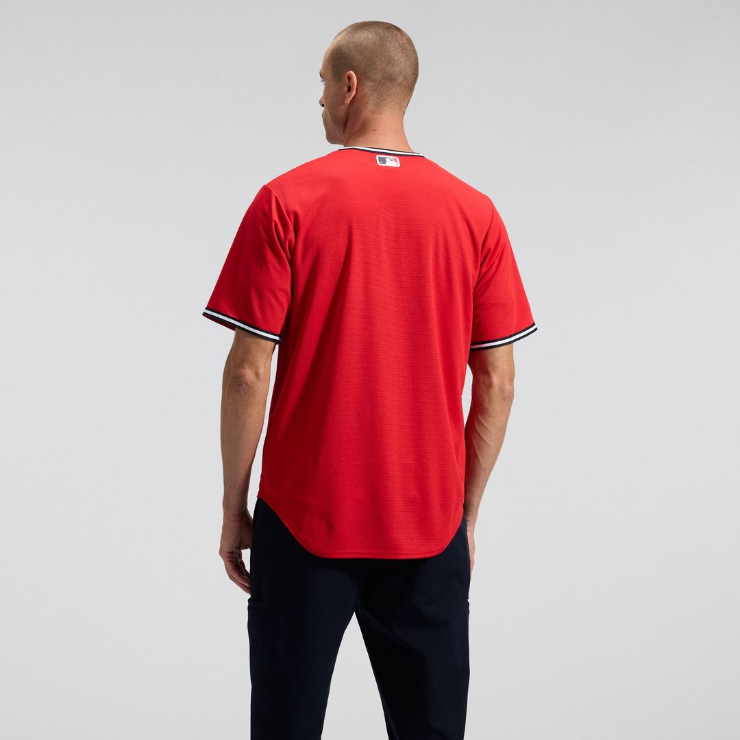 Cleveland Guardians Nike Alternate 2 Replica Jersey - Red Official MLB Team Apparel Baseball Fan Gear