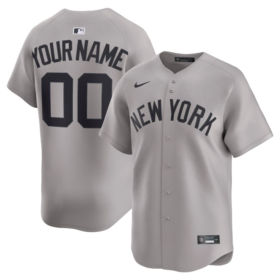 New York Yankees Nike Home Limited Custom Jersey - White Official MLB Team Apparel Baseball Fan Gear