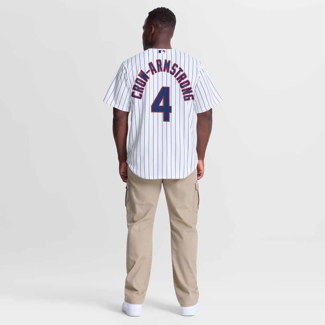 Pete Crow-Armstrong Chicago Cubs Nike Home Replica Jersey - White Official MLB Team Apparel Baseball Fan Gear