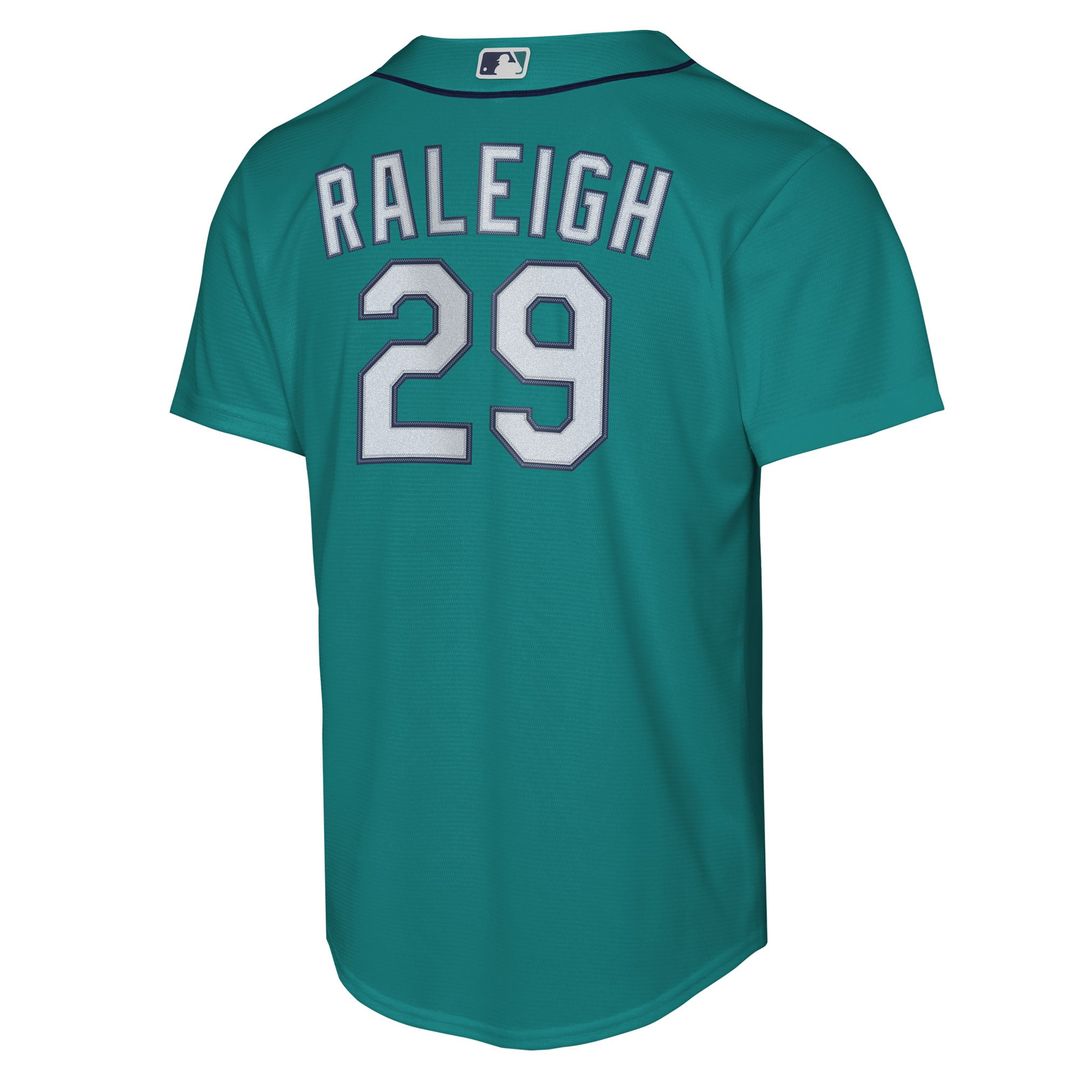 Cal Raleigh Seattle Mariners Nike Youth Alternate Replica Jersey - Teal Official MLB Team Apparel Baseball Fan Gear
