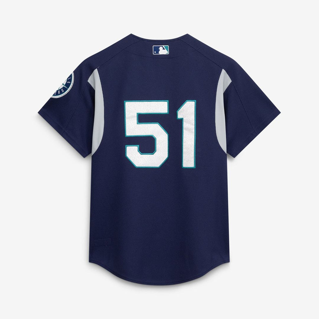 Ichiro Suzuki Seattle Mariners Mitchell & Ness Cooperstown Collection Batting Practice Jersey - Navy Official MLB Team Apparel Baseball Fan Gear