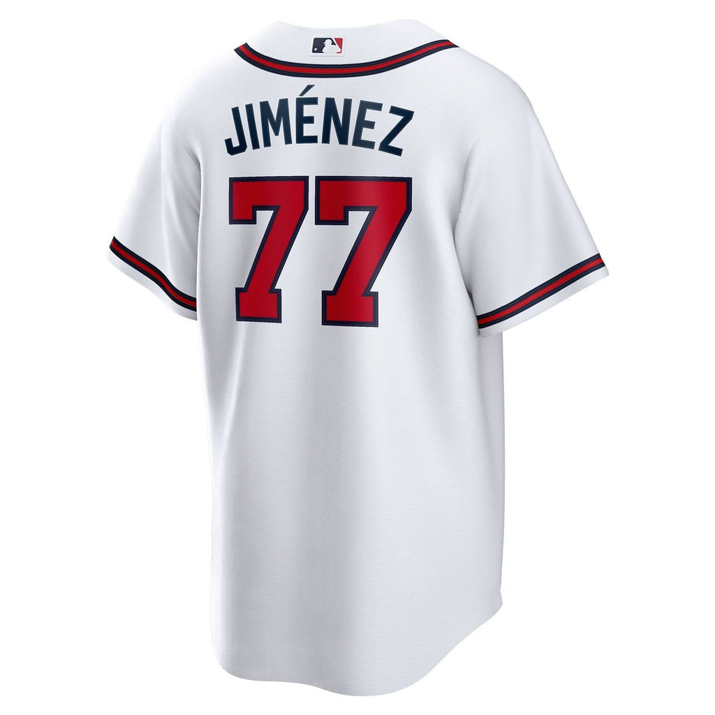 Joe Jiménez Atlanta Braves Nike Home Replica Player Jersey - White Official MLB Team Apparel Baseball Fan Gear