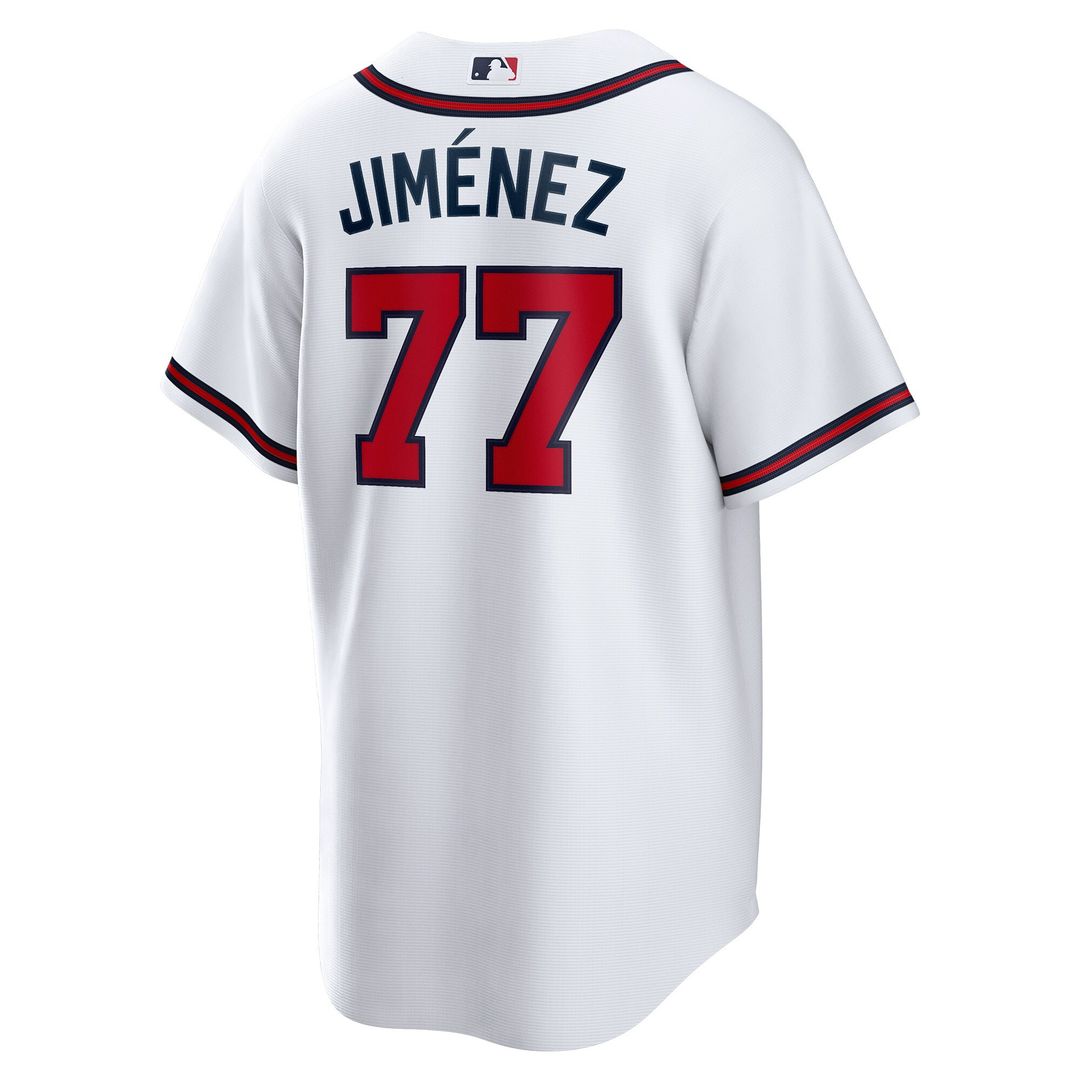 Joe Jiménez Atlanta Braves Nike Home Replica Player Jersey - White Official MLB Team Apparel Baseball Fan Gear