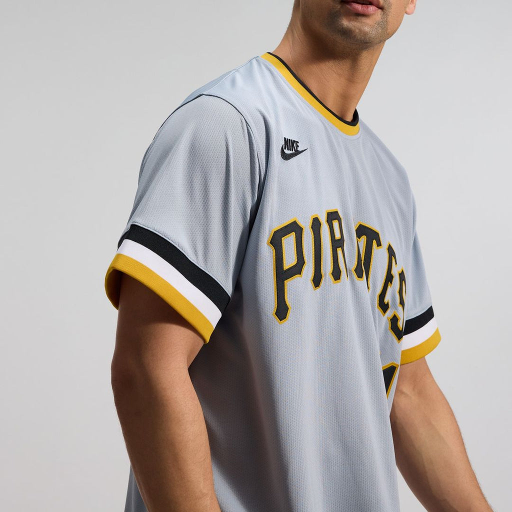 Roberto Clemente Pittsburgh Pirates Nike Throwback Cooperstown Collection Limited Jersey - Gray Official MLB Team Apparel Baseball Fan Gear