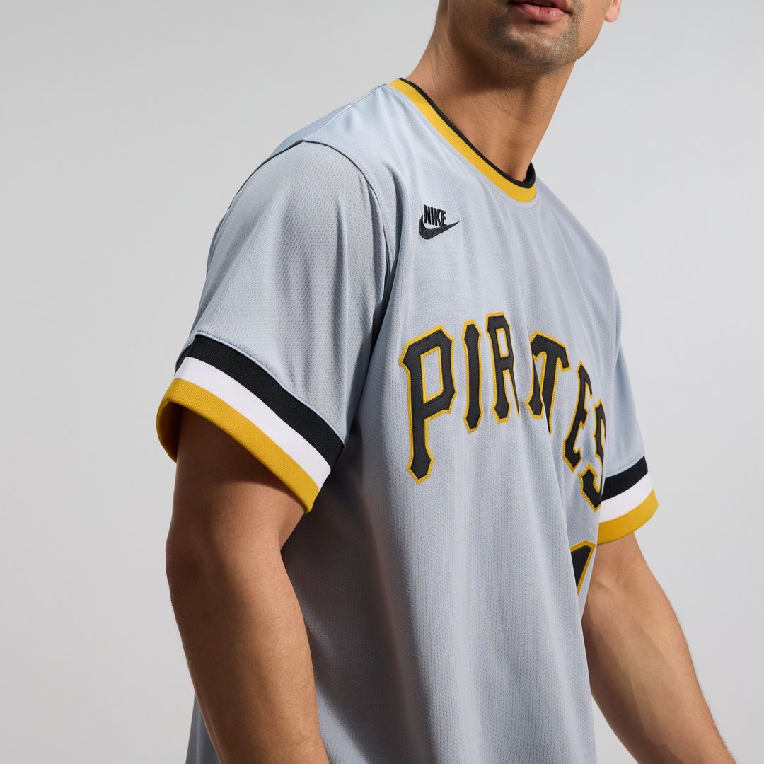 Roberto Clemente Pittsburgh Pirates Nike Throwback Cooperstown Collection Limited Jersey - Gray Official MLB Team Apparel Baseball Fan Gear