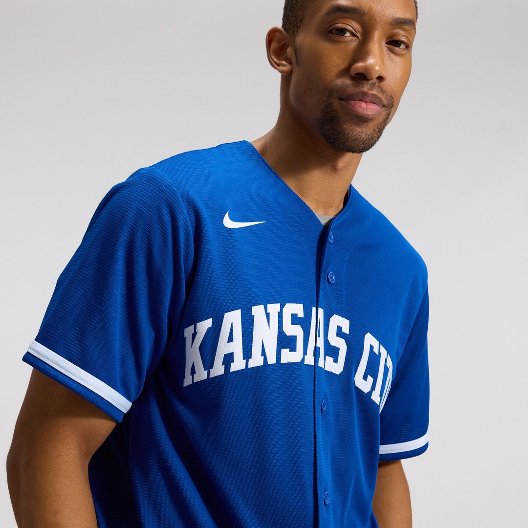 Kansas City Royals Nike Alternate Replica Team Jersey - Royal Official MLB Team Apparel Baseball Fan Gear