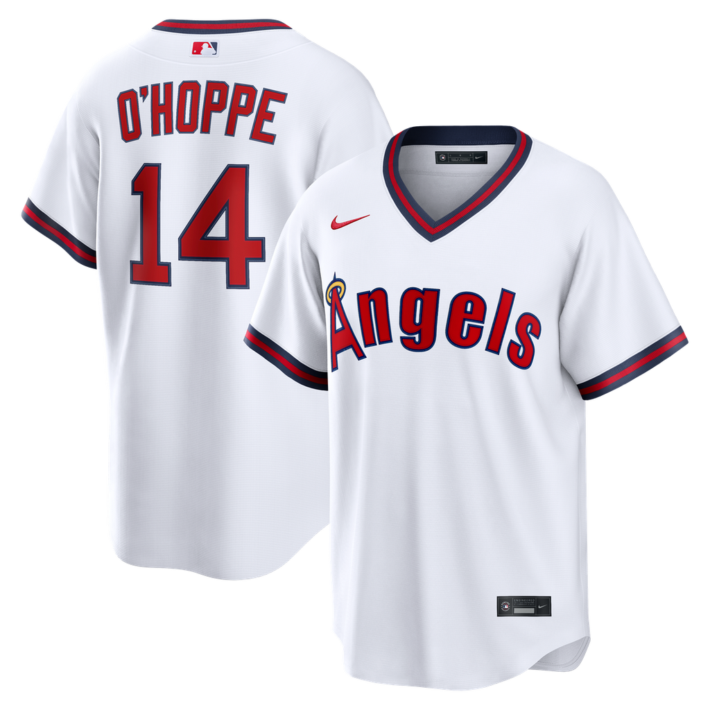 Logan O'Hoppe Los Angeles Angels Nike Alternate Replica Jersey - White Official MLB Team Apparel Baseball Fan Gear