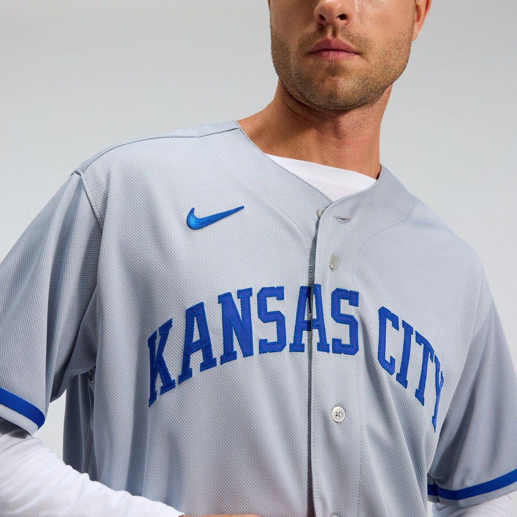 Kansas City Royals Nike 2022 Road Authentic Jersey - Gray Official MLB Team Apparel Baseball Fan Gear