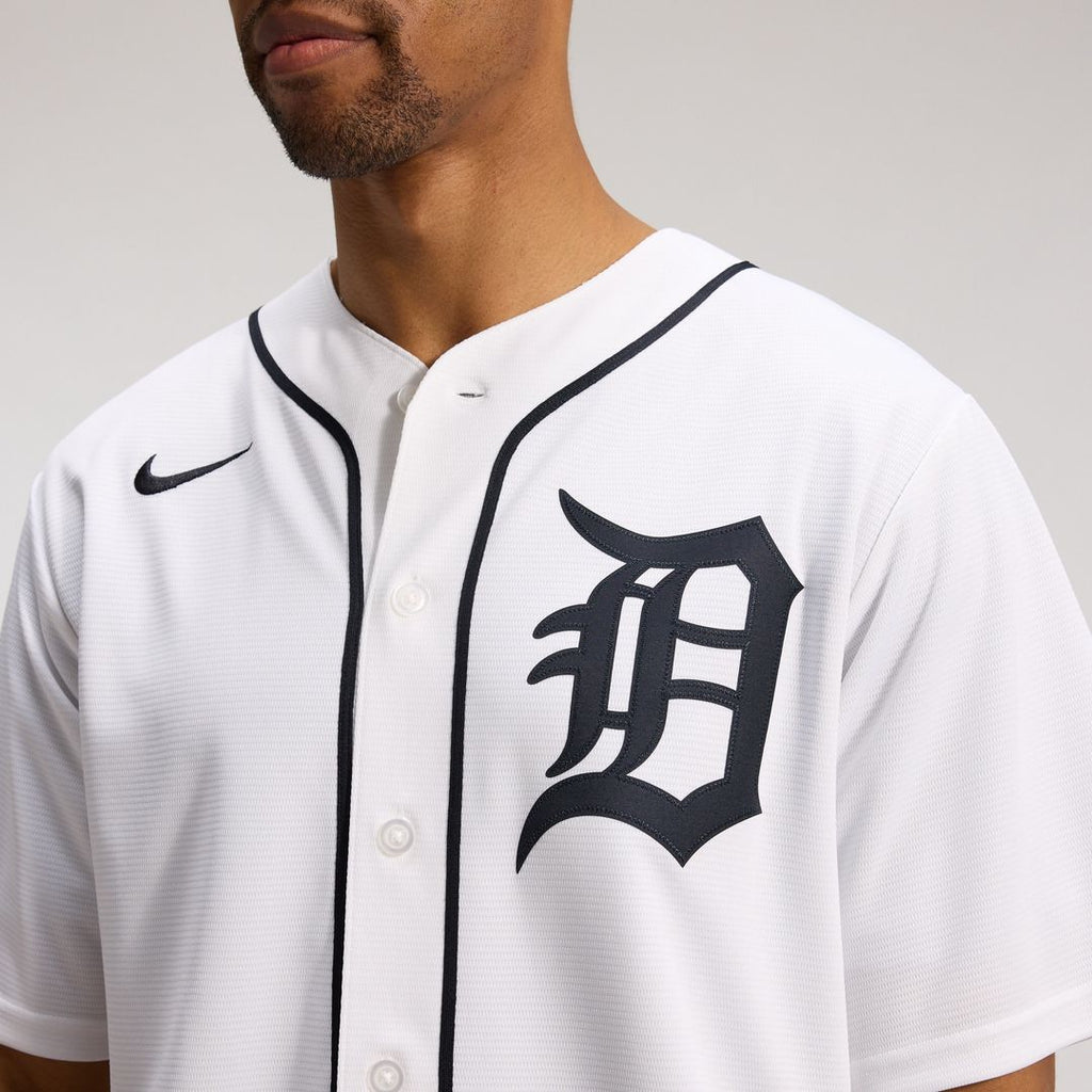Detroit Tigers Nike Home Replica Jersey - White Official MLB Team Apparel Baseball Fan Gear