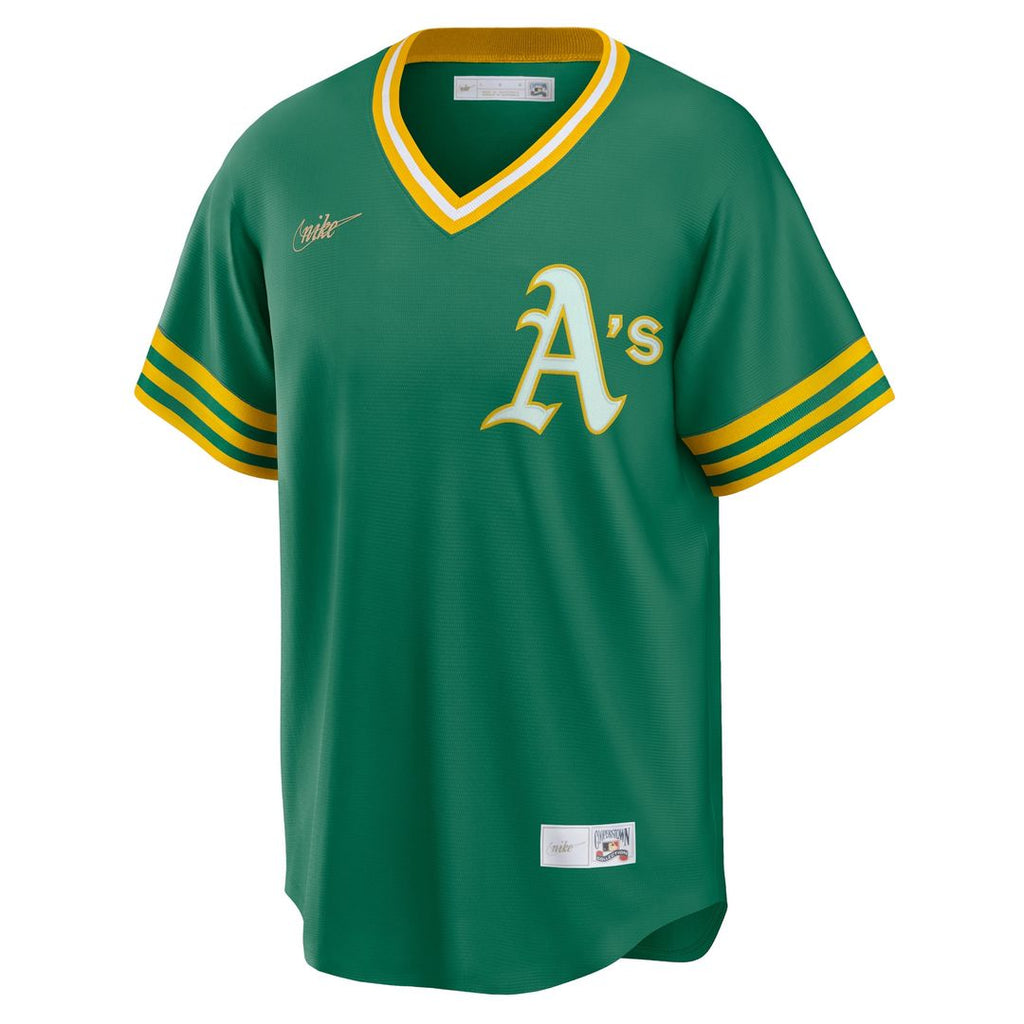 Reggie Jackson Athletics Nike Road Cooperstown Collection Player Jersey - Kelly Green Official MLB Team Apparel Baseball Fan Gear