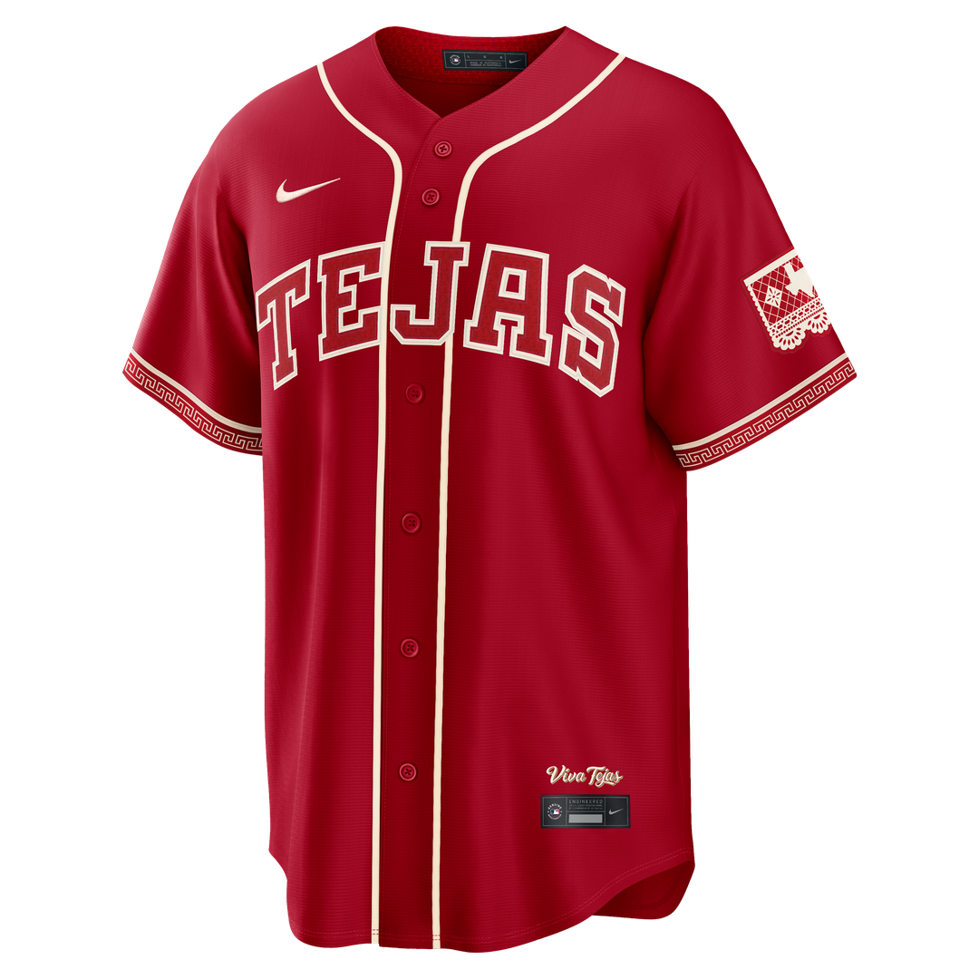 Joc Pederson Texas Rangers Nike 2026 City Connect Stadium Jersey - Red Official MLB Team Apparel Baseball Fan Gear